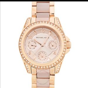 Michael Kors mini Blair rose gold tone watch